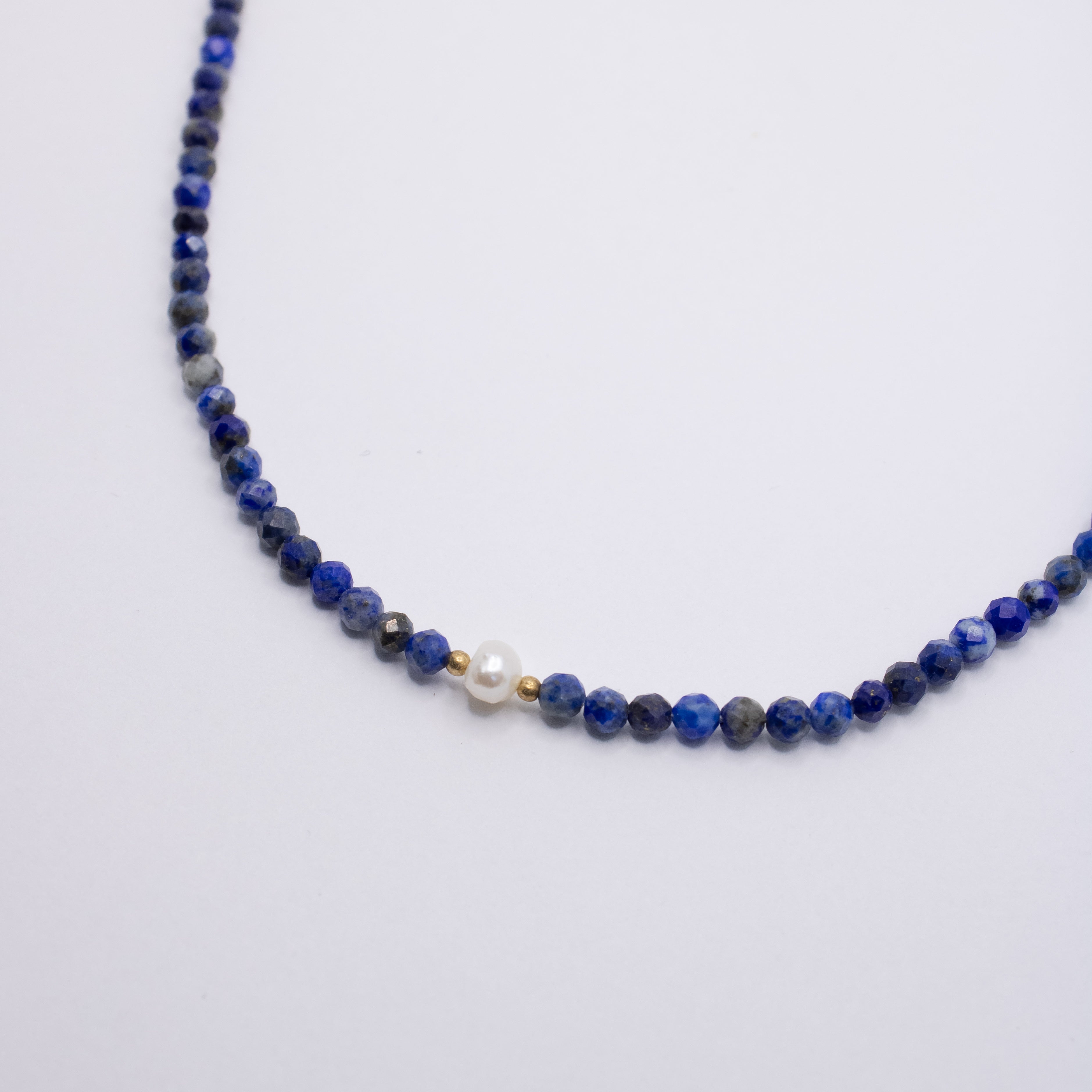 Lapis Lazuli x Parel Ketting