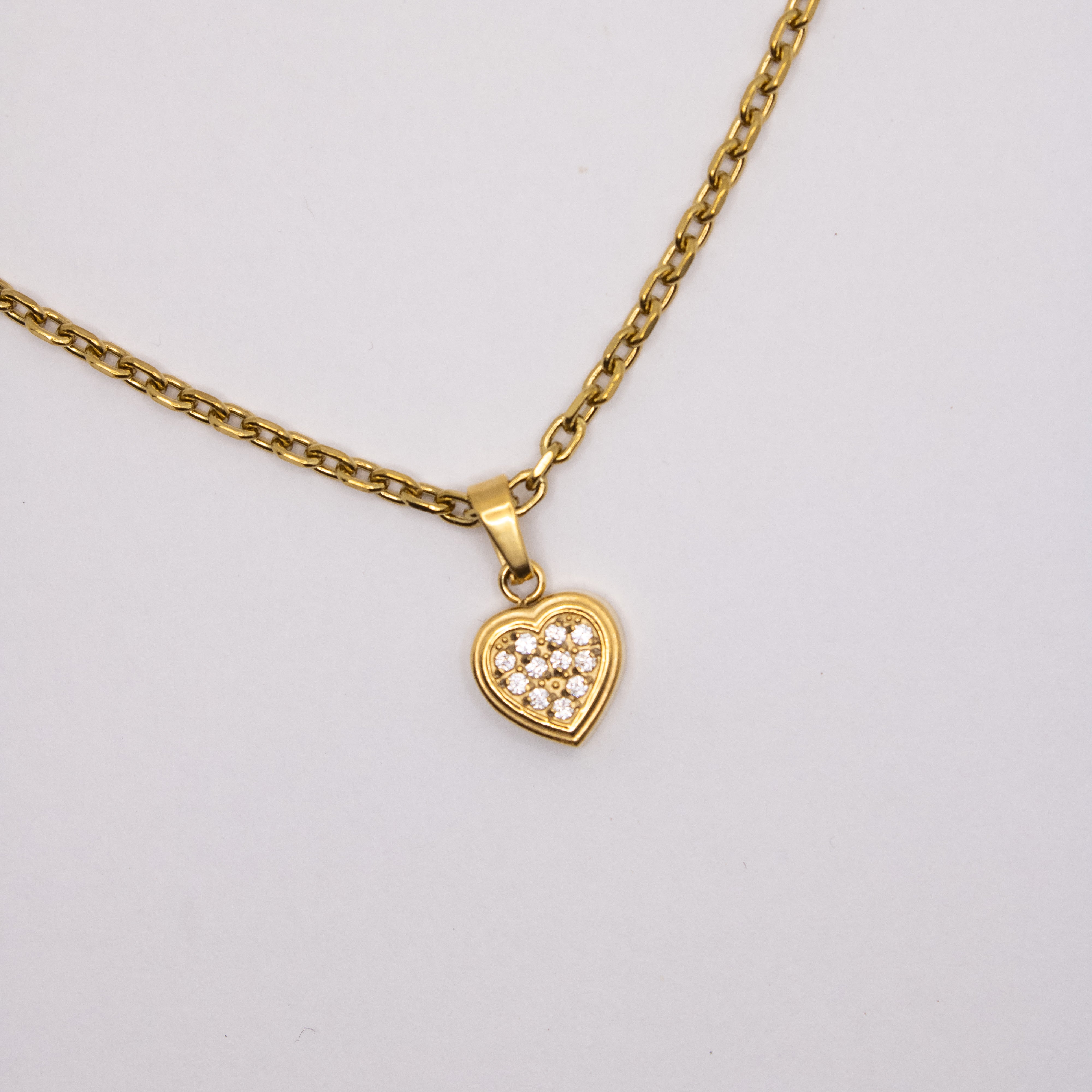 Ketting met Zirkonia Hartje