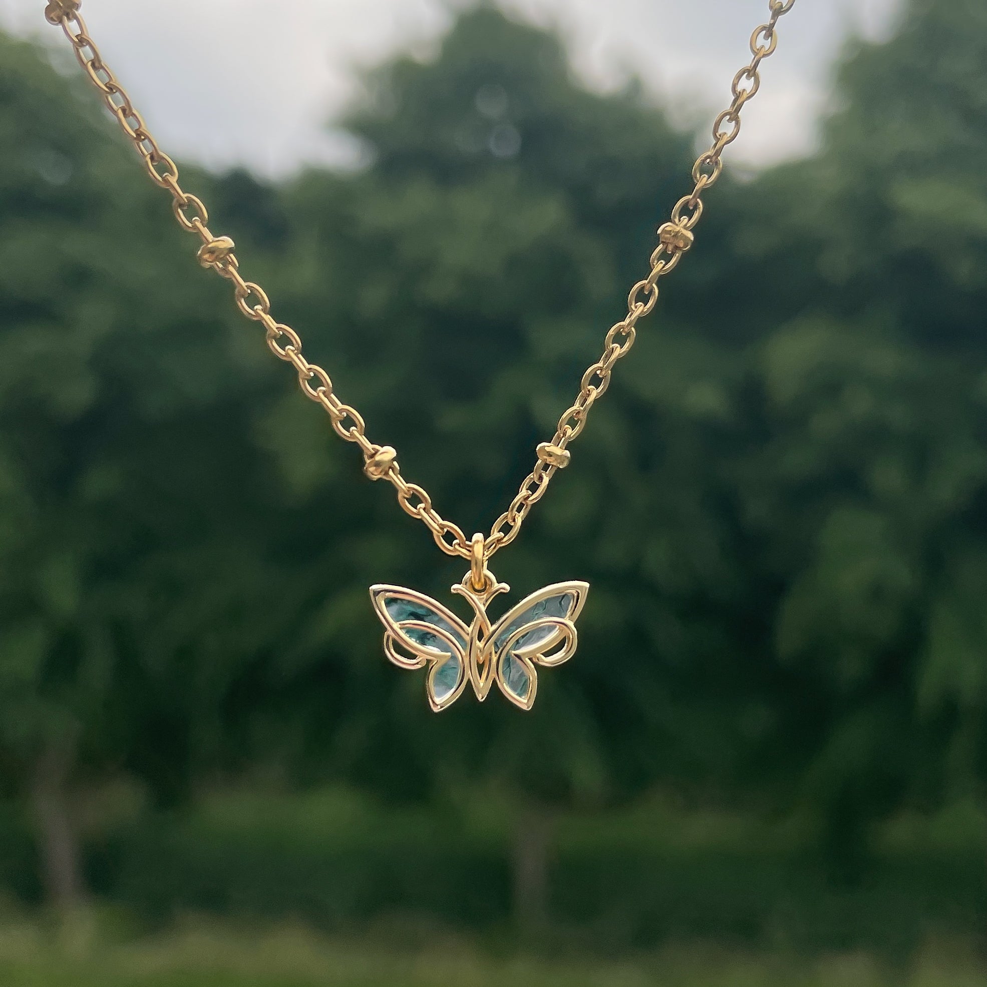 Mosagaat Vlinder Ketting