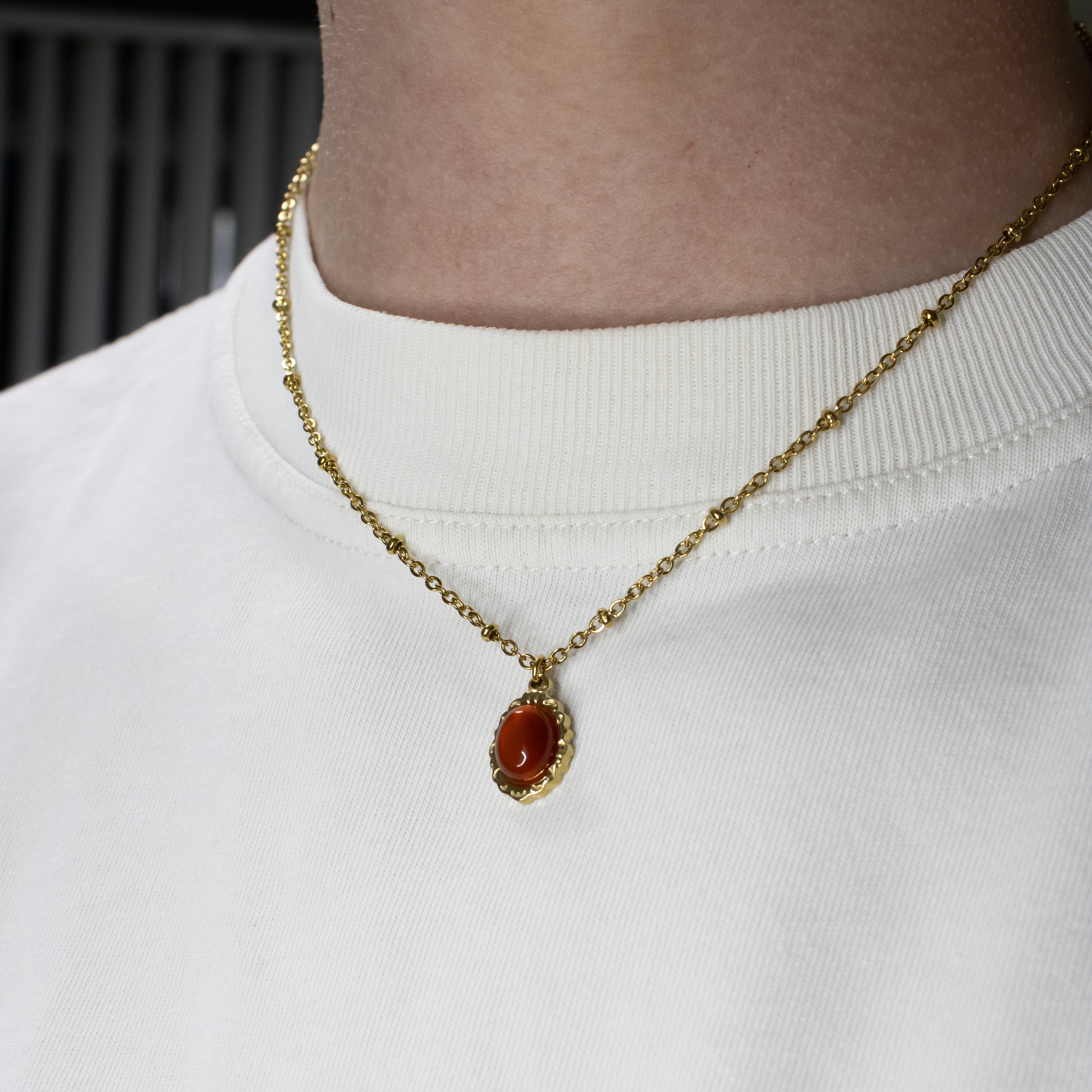 Vintage Carneool Ketting