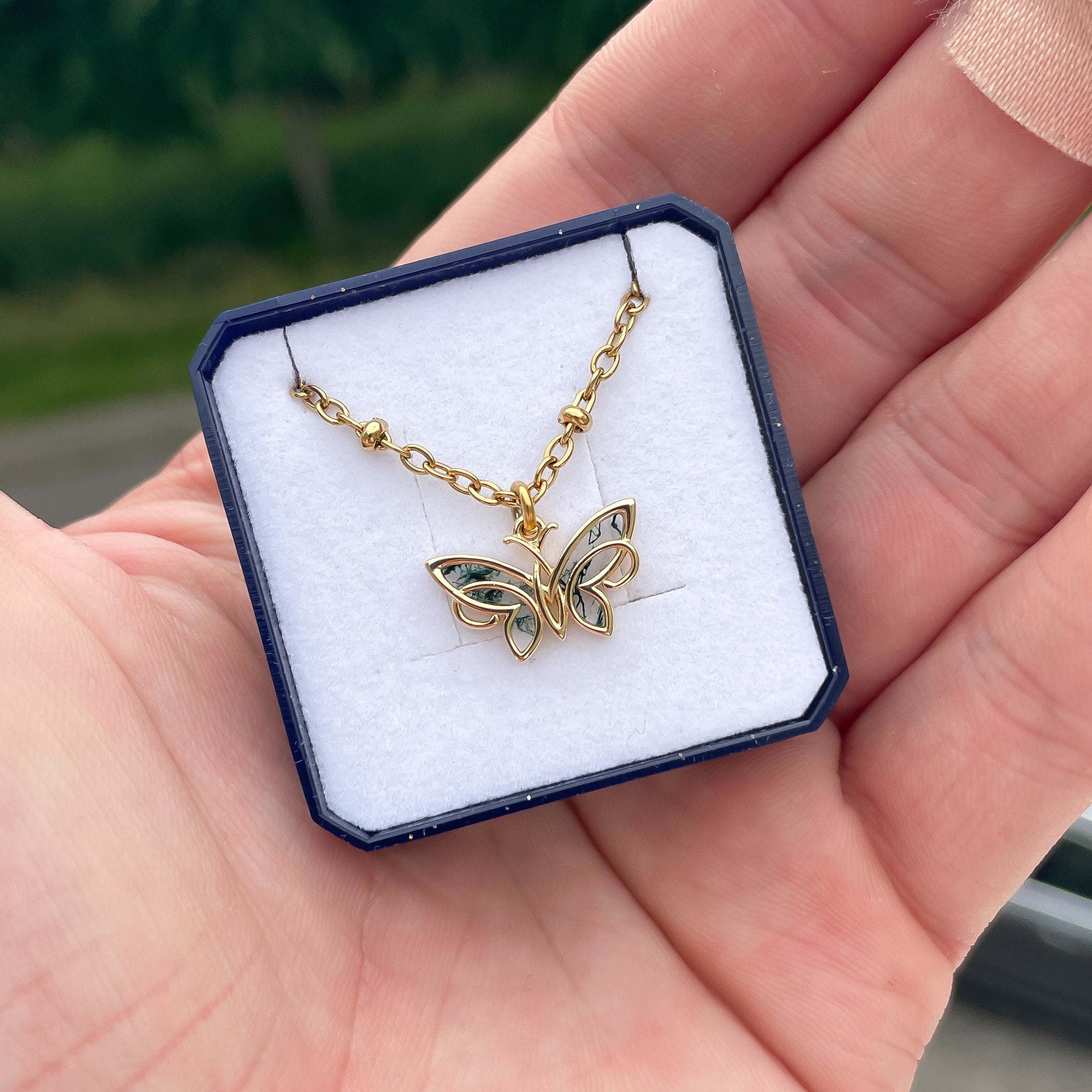 Mosagaat Vlinder Ketting