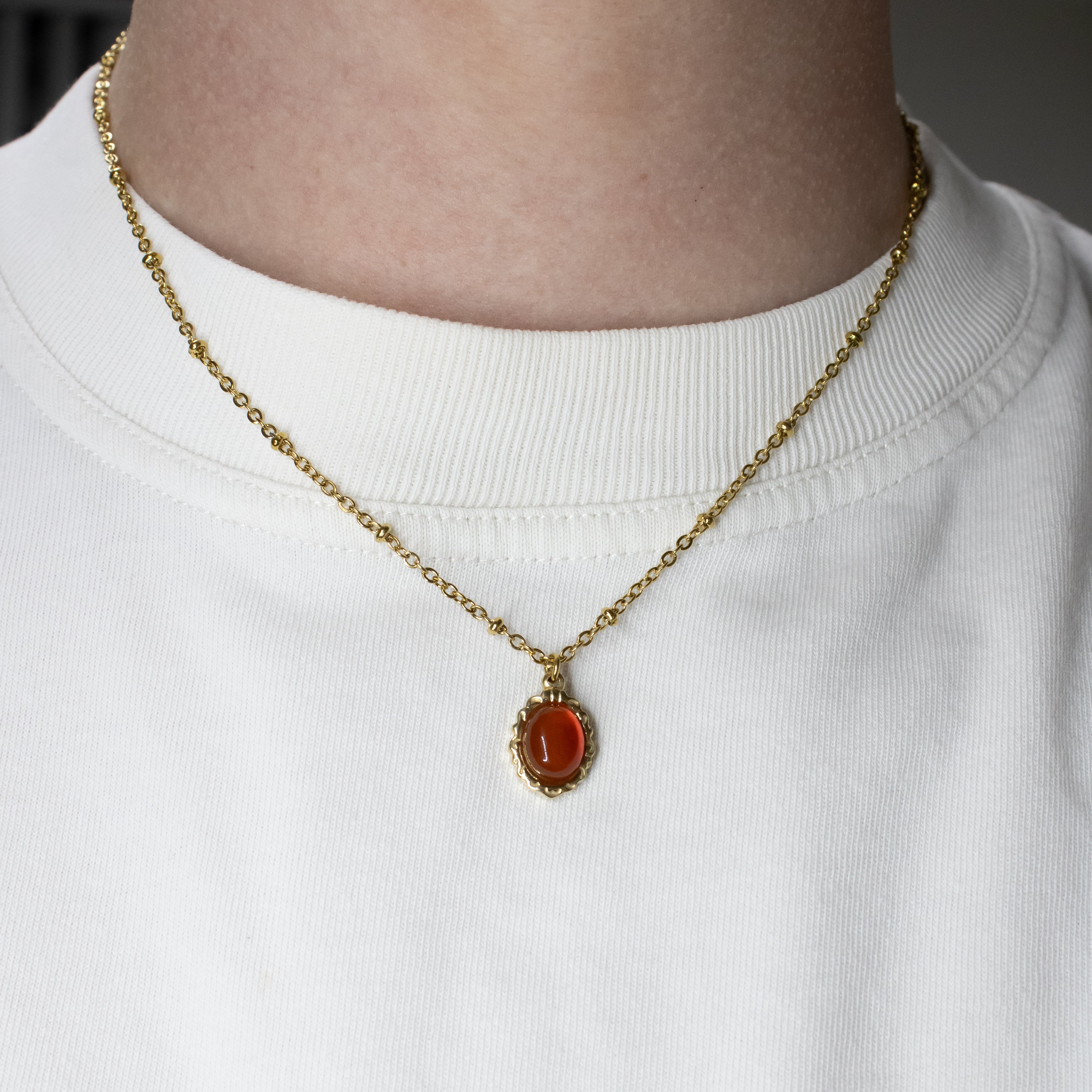 Vintage Carneool Ketting