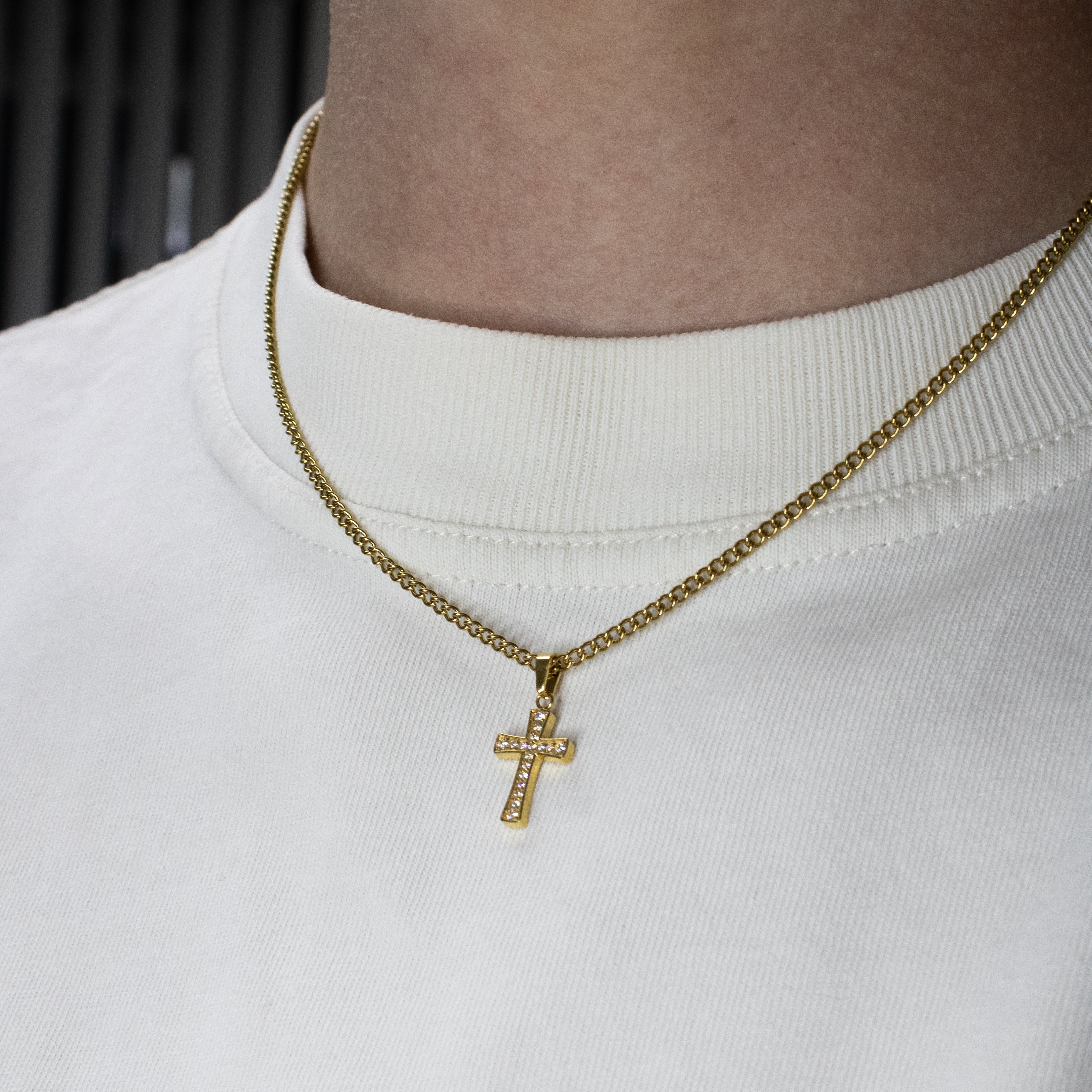 Ketting met Zirkonia Kruisje