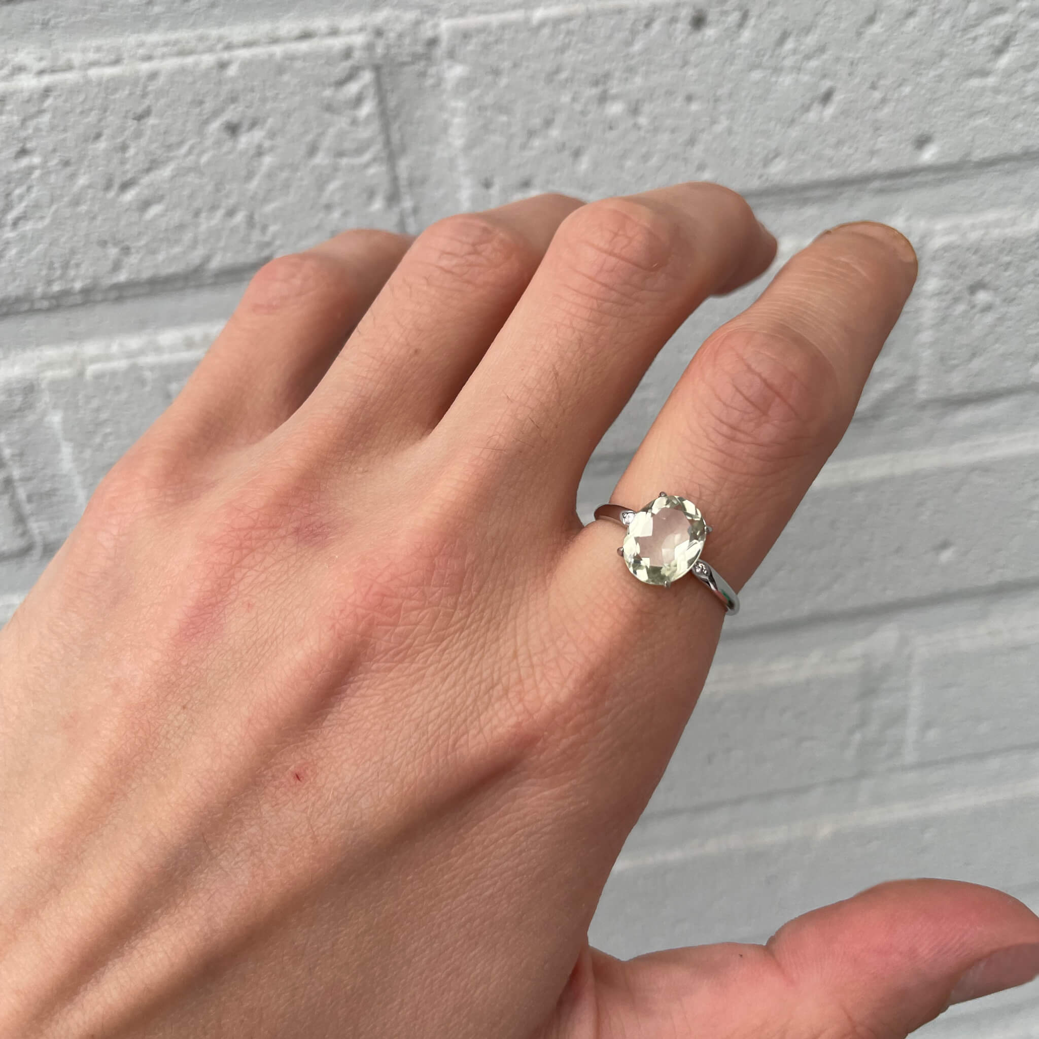 groene amethist ring