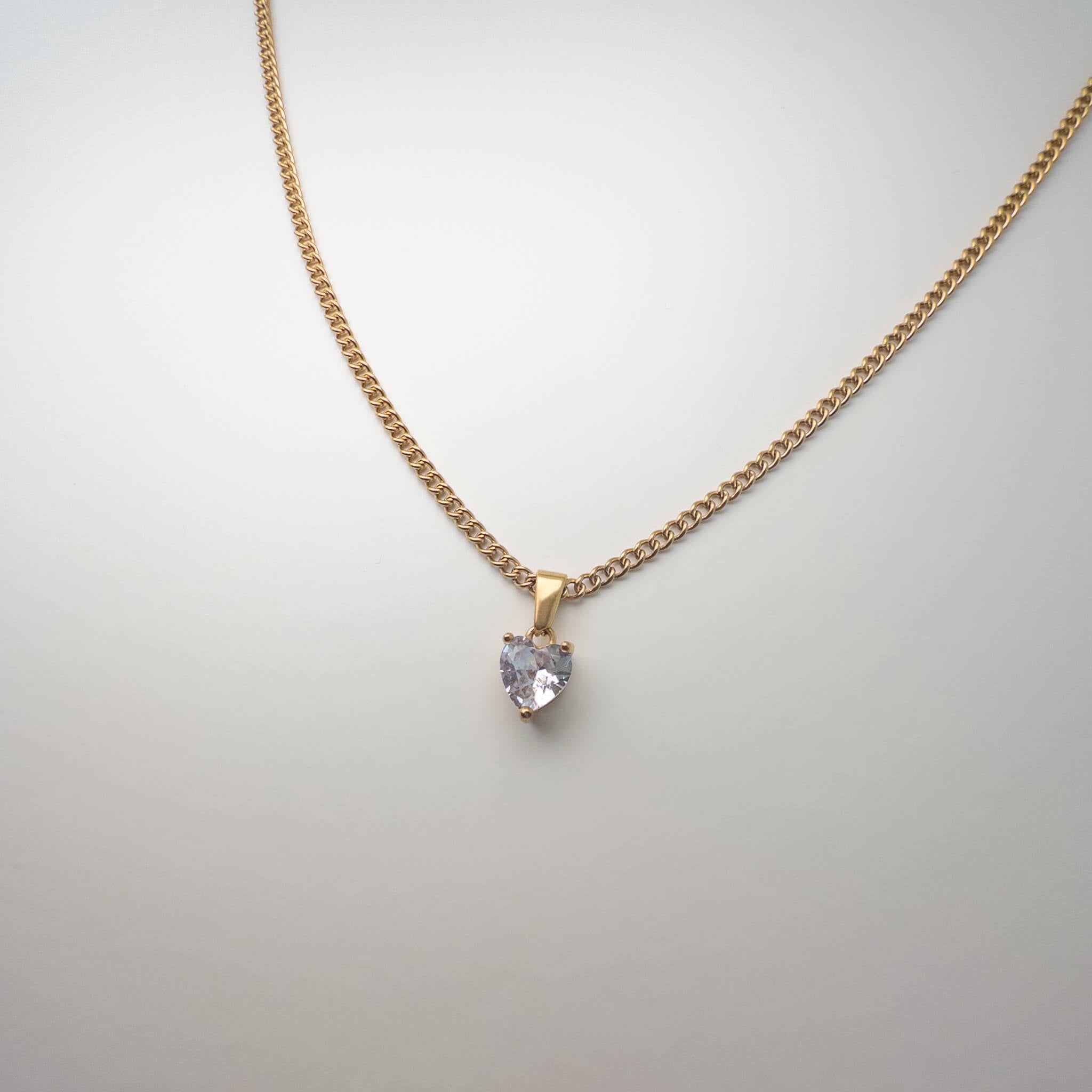 goude ketting met hartje