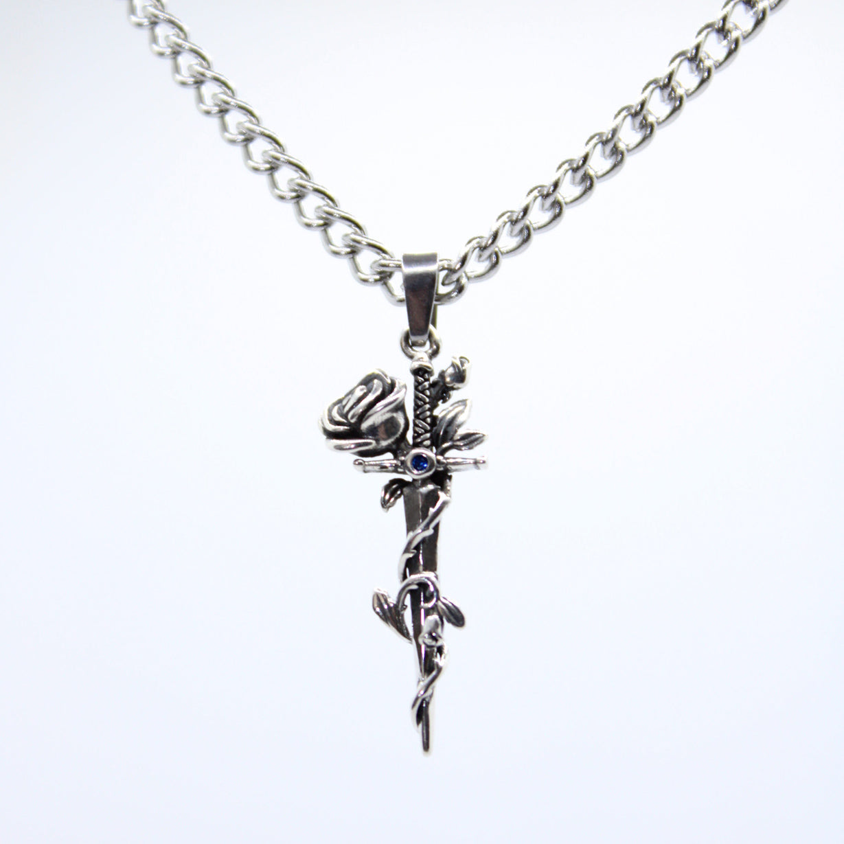 zwaard en roos ketting