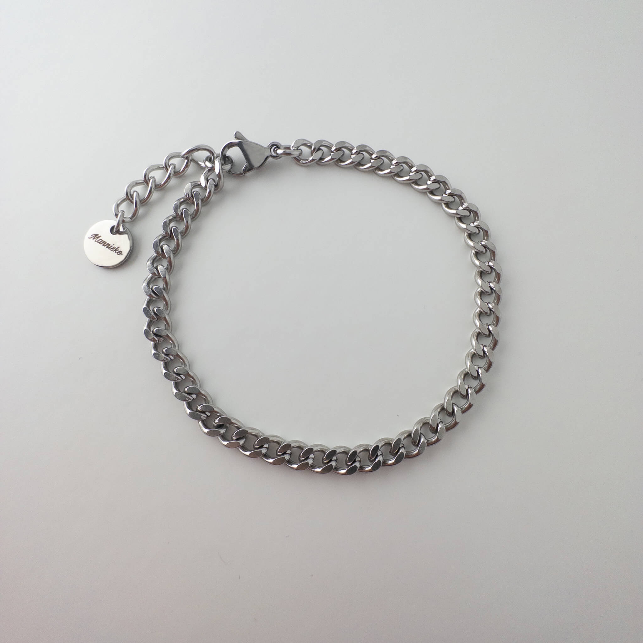 schakelarmband zilver