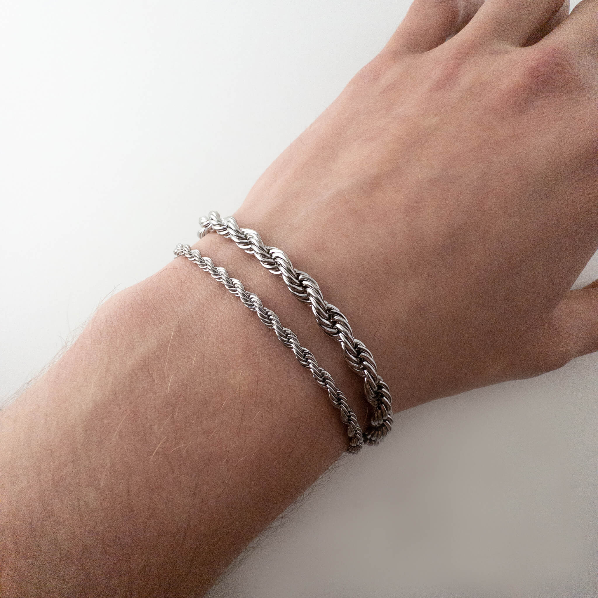 Rope armband roestvrijstaal