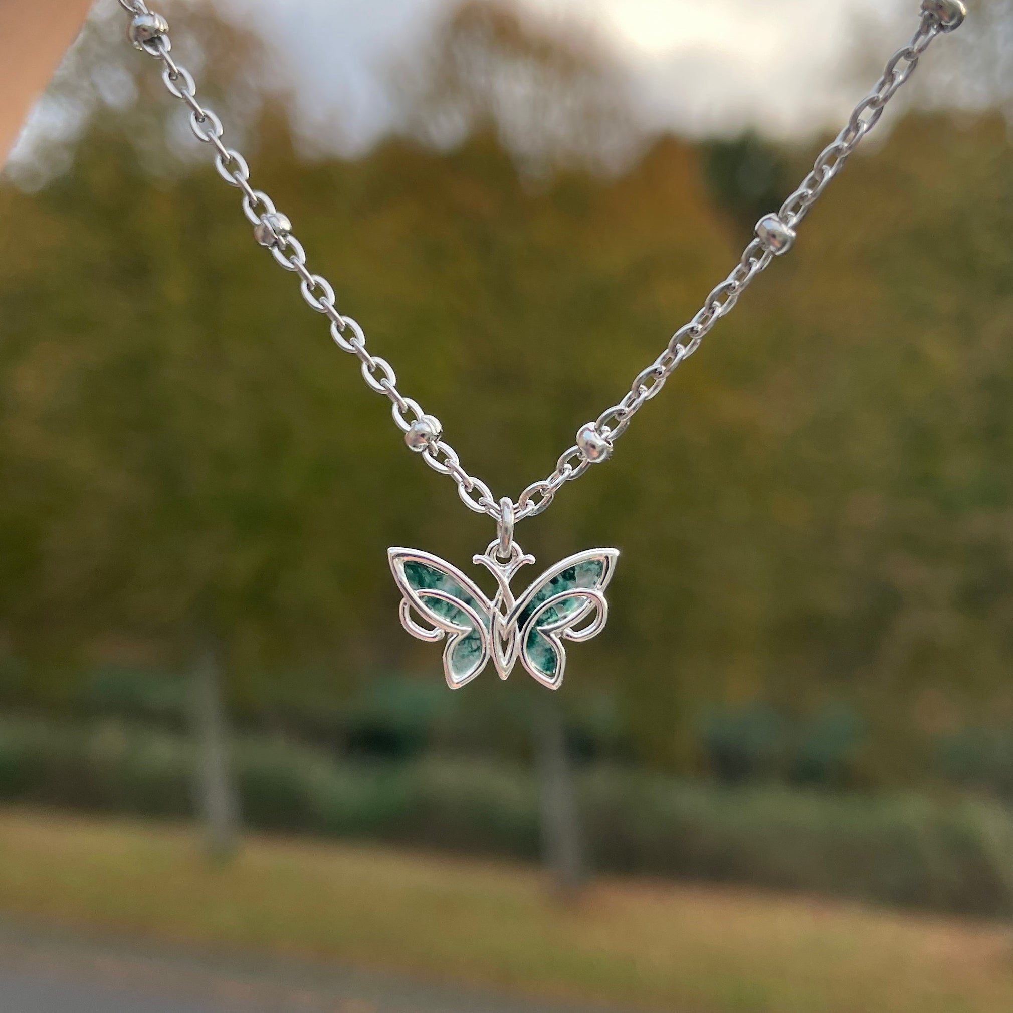 Mosagaat Vlinder Ketting