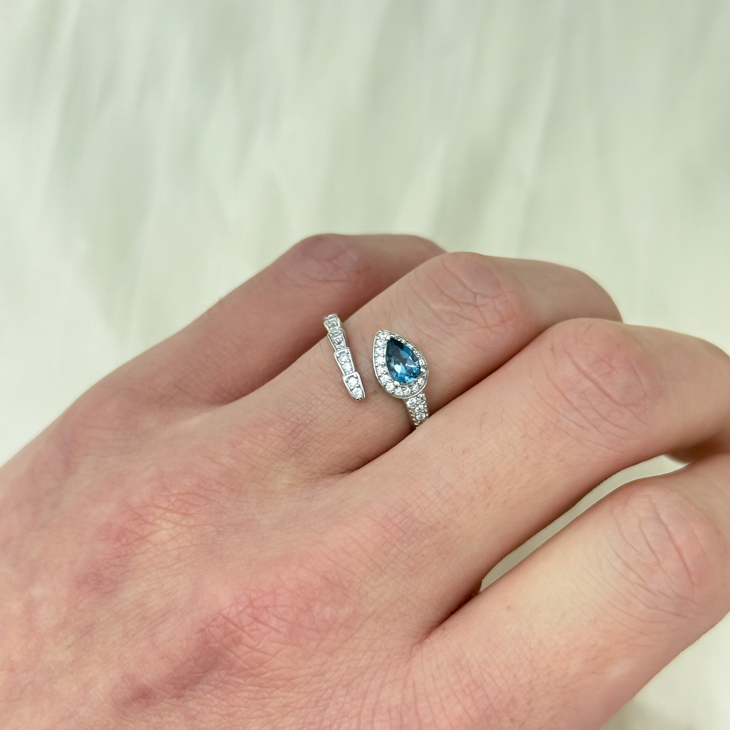 Slang Edelsteen Ring