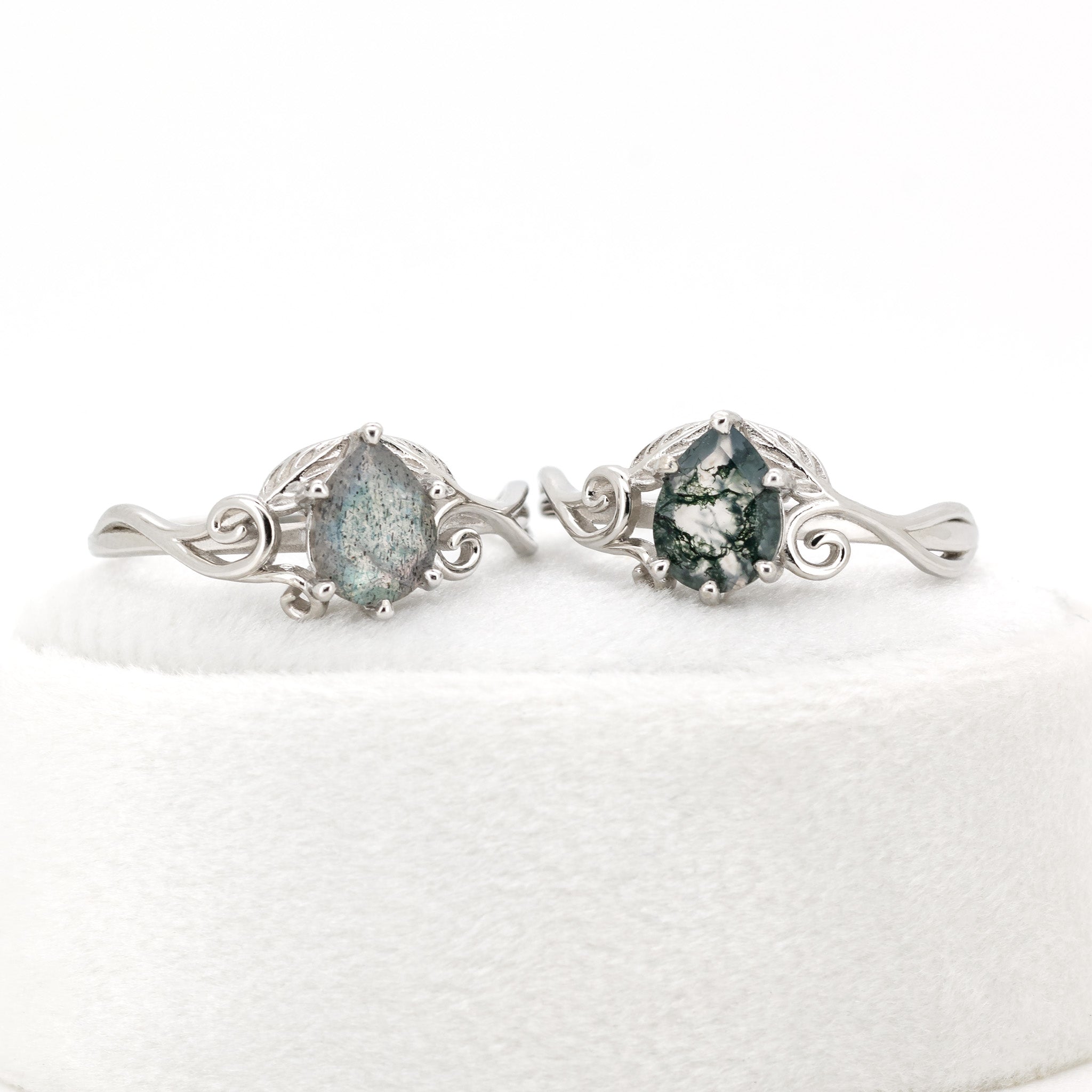 edelsteen bloem ring