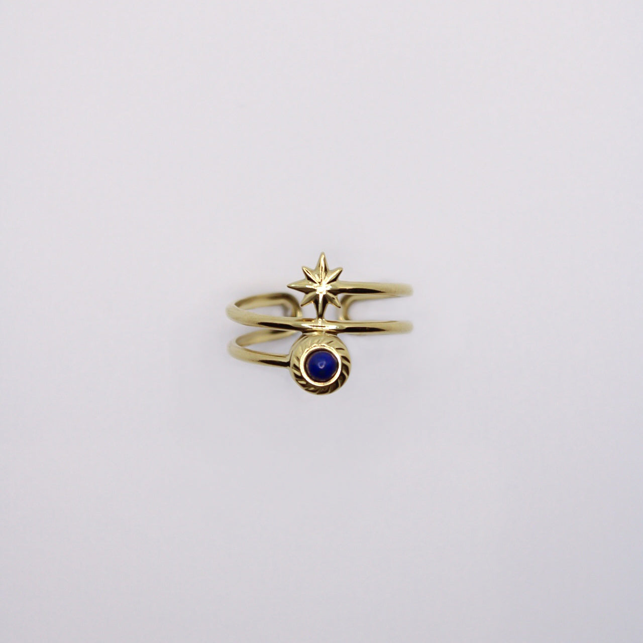 lapis lazuli ring met ster