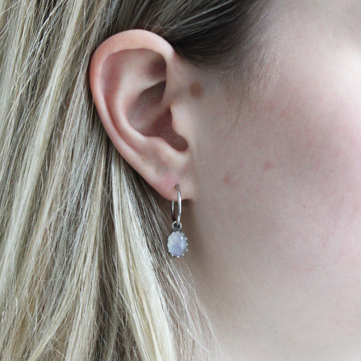 POPLYKE Traan maansteen Leverback oorbellen voor dames, 925 sterling zilver, maansteen, dangle, sieraden voor gevoelige oren, 18.8*10mm, Sterling zilver, Larimar POPLYKE Traan maansteen Leverback oorbellen voor dames, 925 sterling zilver, maansteen, dangle, sieraden voor gevoelige oren, 18.8*10mm, Sterling zilver, Larimar