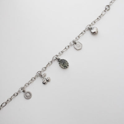 mosagaat bedelarmband zilver