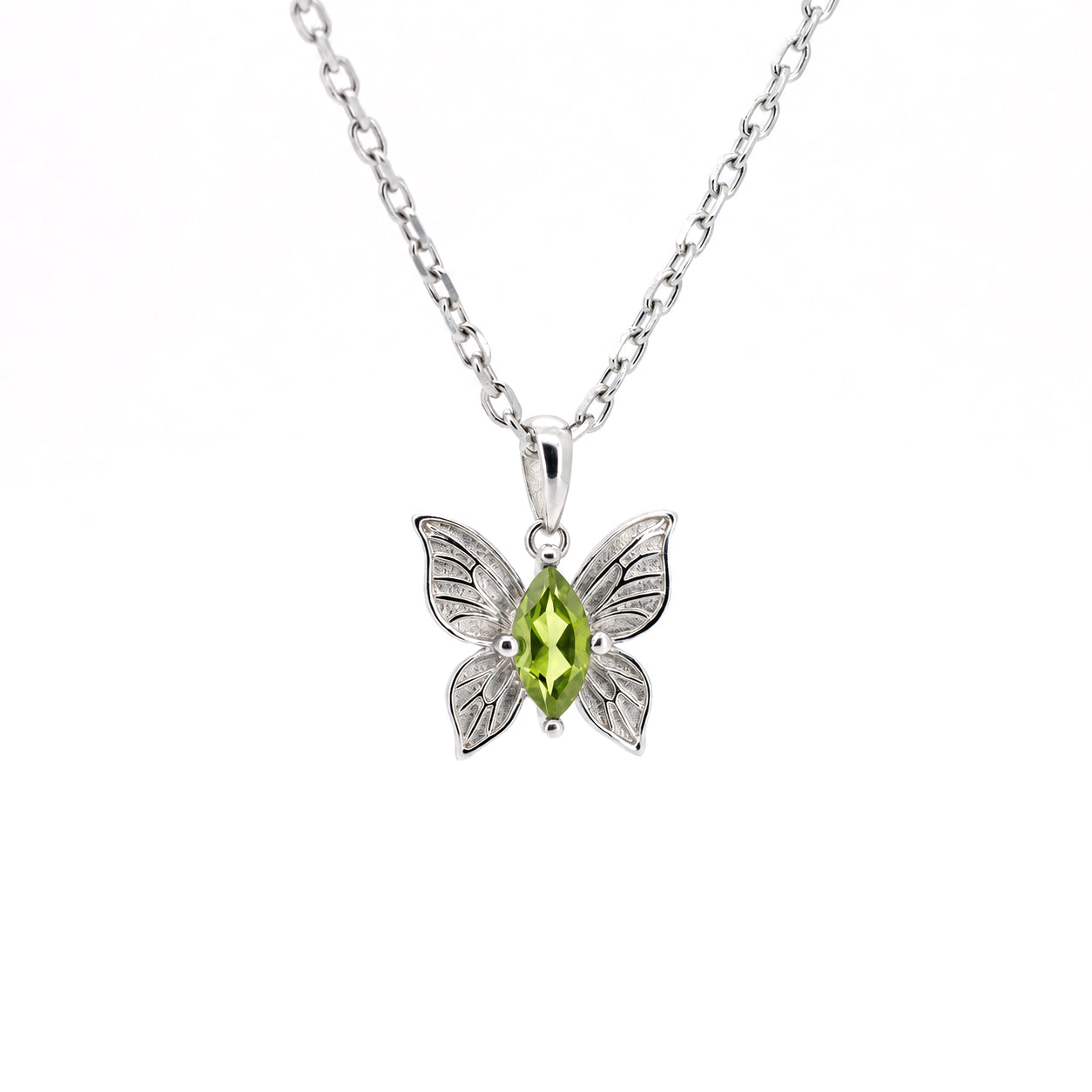 Vlinder Edelsteen Ketting