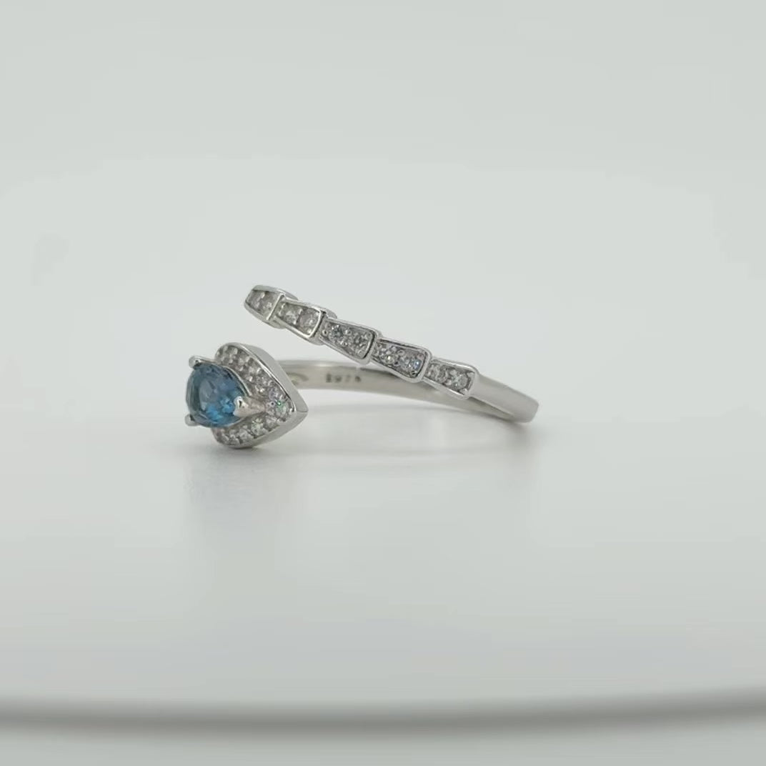 Slang Edelsteen Ring