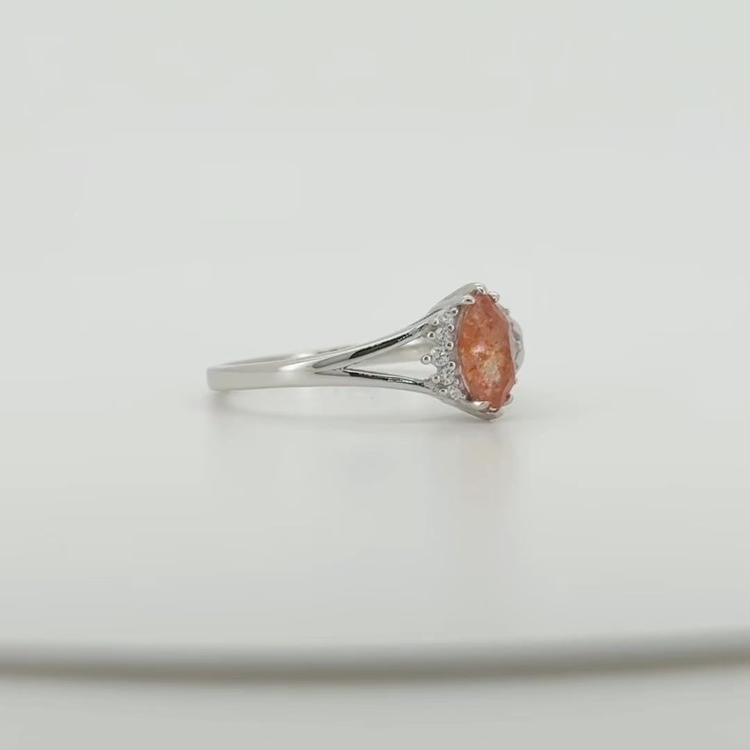 Marquise Edelsteen Ring