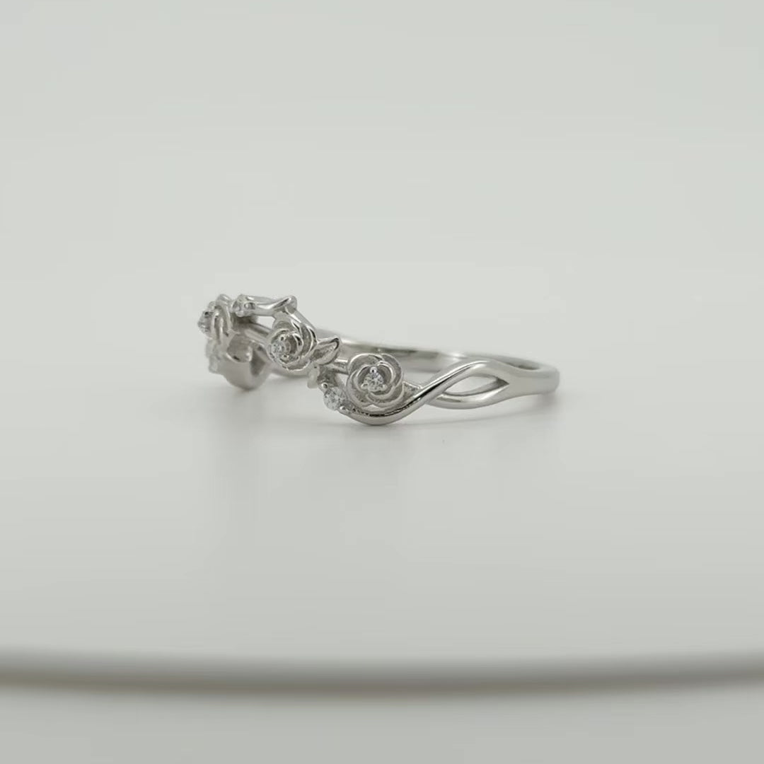 Roses & Zirkonia Ring