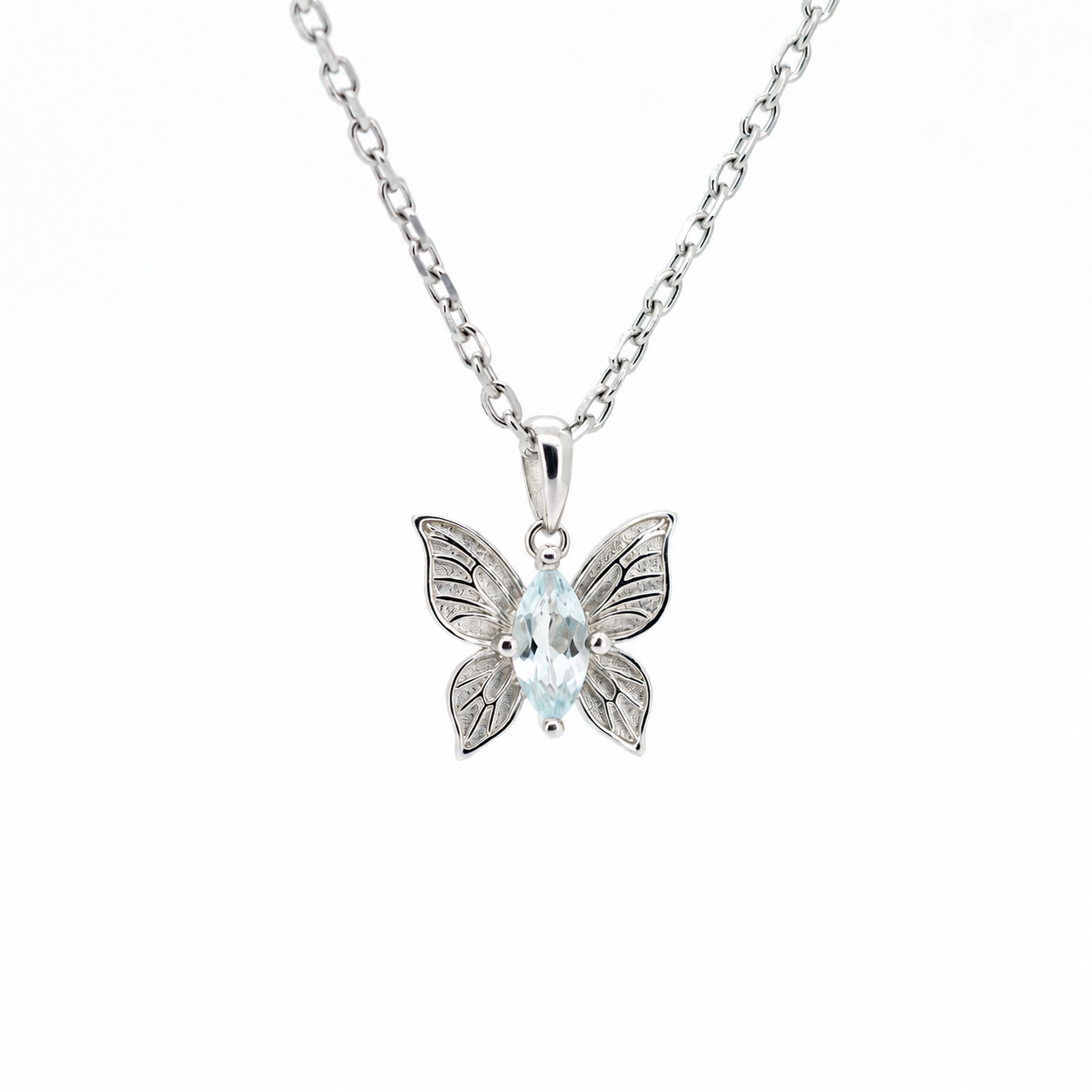 Vlinder Edelsteen Ketting